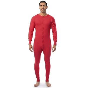 Vibrant Red Onesie Pajamas